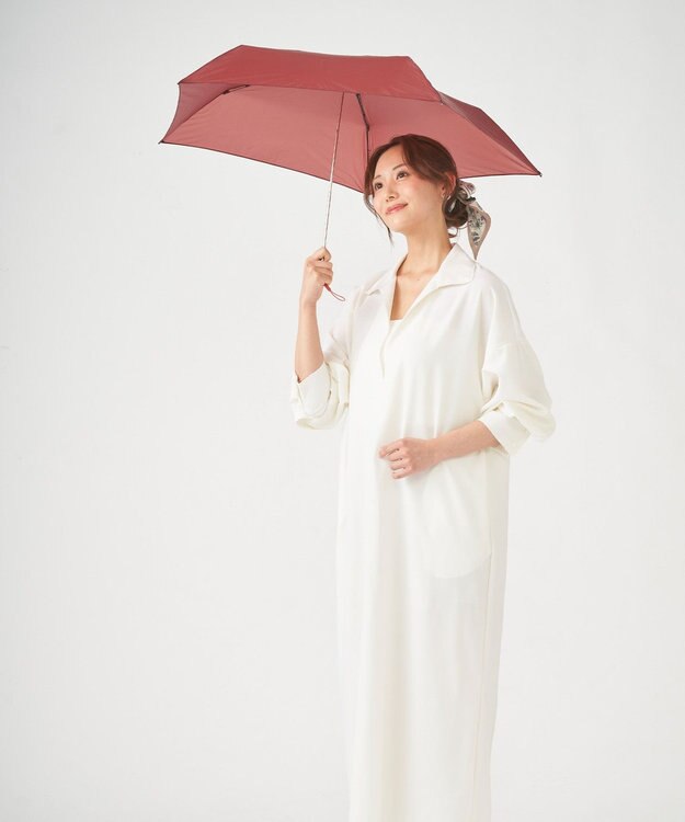 MOONBAT 【Pitaa】 pen プレーン 無地  折りたたみ傘 雨傘 超軽量 50cm ダークオレンジ