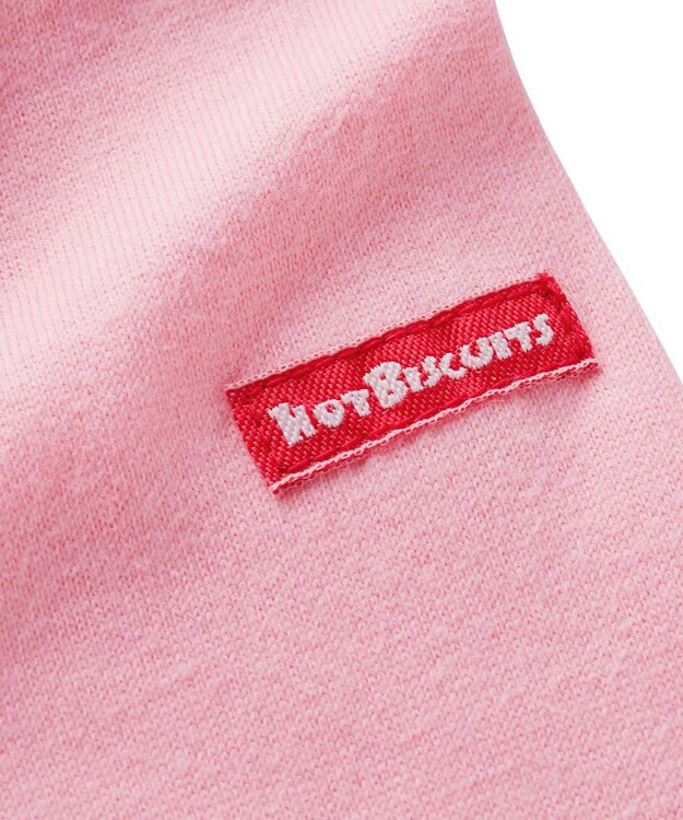 MIKI HOUSE HOT BISCUITS 【70-120cm】 サスペンダープリント長袖Ｔシャツ ピンク