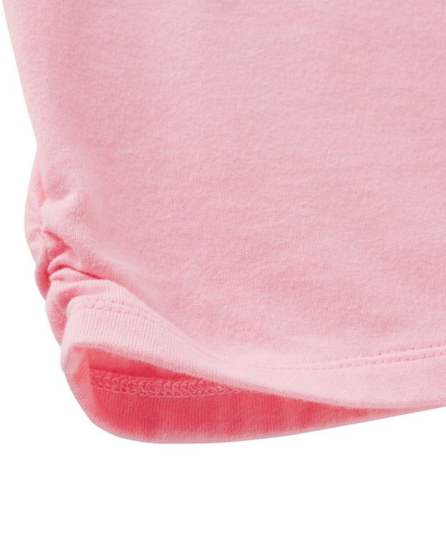 MIKI HOUSE HOT BISCUITS 【70-120cm】 サスペンダープリント長袖Ｔシャツ ピンク