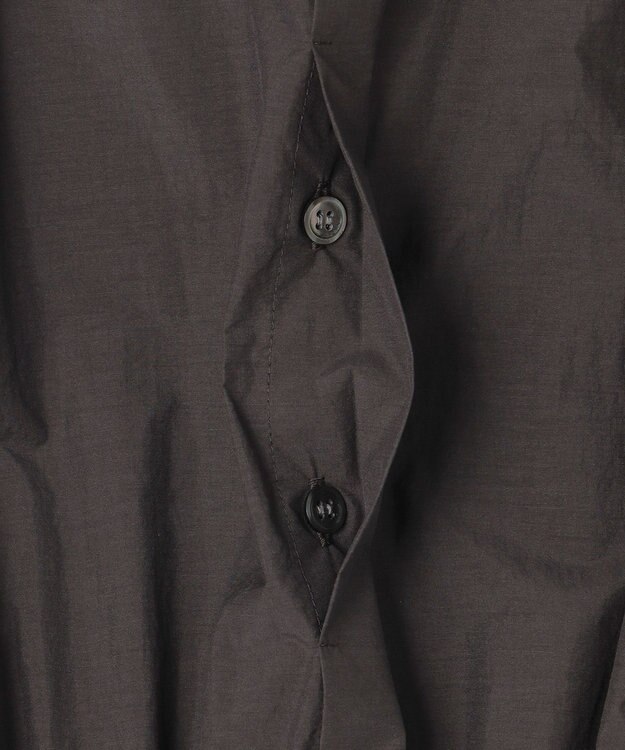 23区 【洗える/撥水加工】ナイロンコットンタフタ ウエストシャーリング ワンピース ダークブラウン系