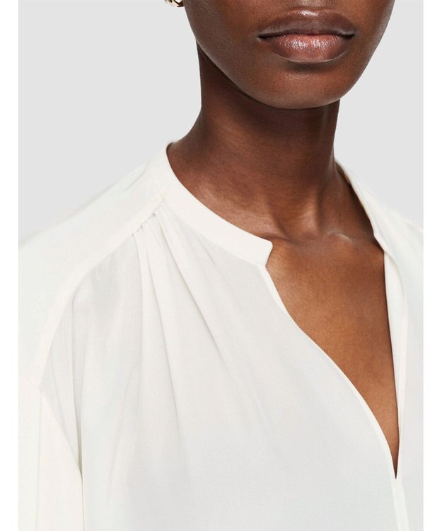 JOSEPH ニューCDC　オープンネックブラウス Ivory