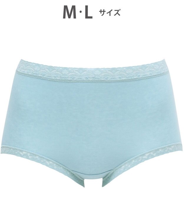 WACOAL 【ディアヒップ】 ショーツ はきこみ丈ふかめ 綿混(身生地) ヒップを包みこむフィット感 やさしいはきごこち PPA112 /ワコール ターコイズブルー