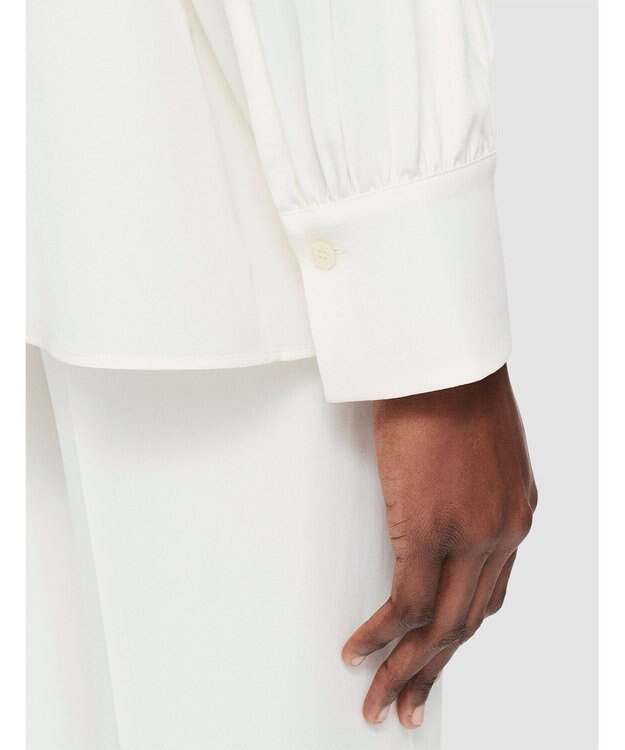 JOSEPH ニューCDC　オープンネックブラウス Ivory