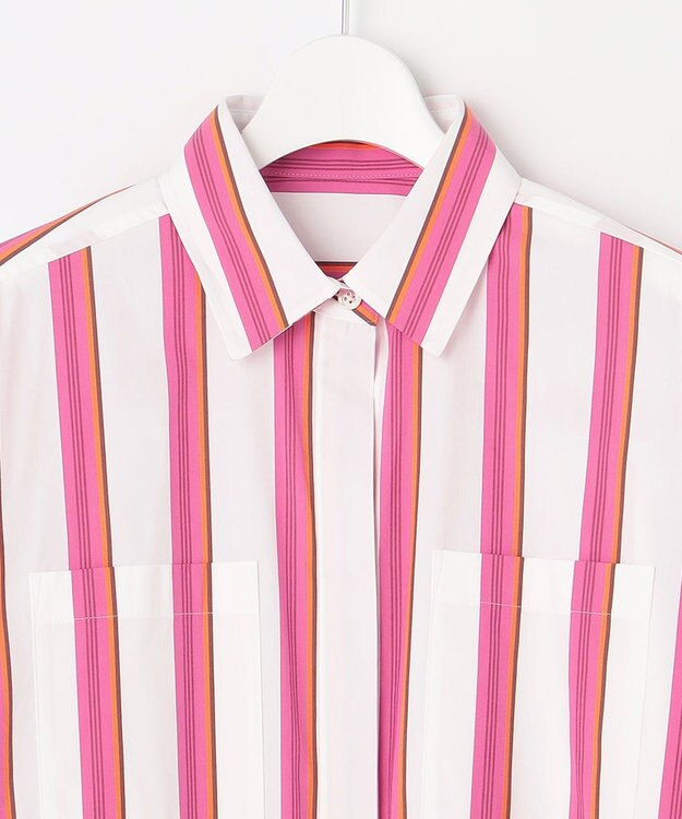 自由区 【XSサイズ～/洗える】SOMELOSシャーティング シャツブラウス ポピー