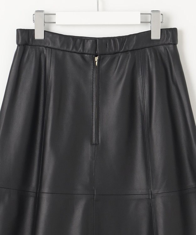 自由区 ラムレザー スカート ブラック