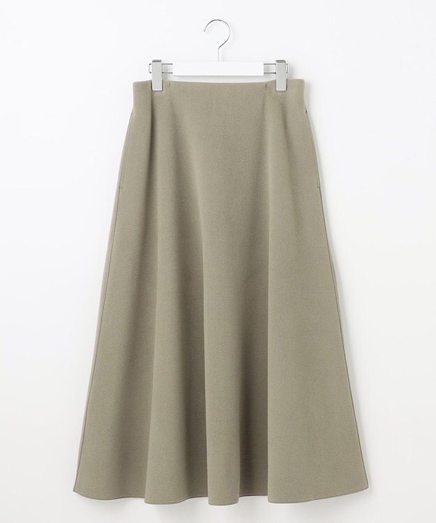 UNFILO 【セットアップ対応】ウールライク スカート ライトグリーン系