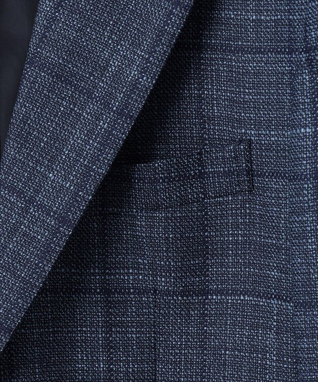 J.PRESS MEN 【KING SIZE】【ソフトタッチツイスト】ミスティックチェック ジャケット ダルブルー系4