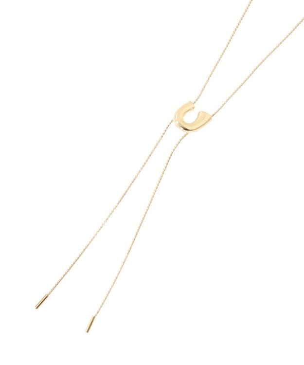 Green Parks ｅｖｅｒｙｗａｌｋ．Ｕ字スライドタイネックレス Gold