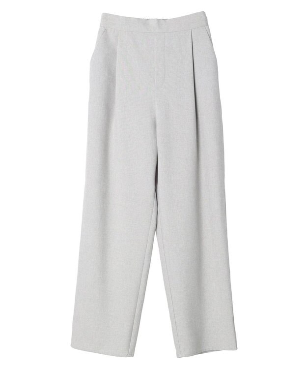 Green Parks 麻調ストレートパンツ Gray