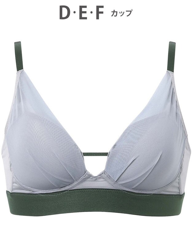 WACOAL ノンワイヤーブラ 【重力ケアブラ】 バストを重力から守る まる胸をキープ サイドのラインすっきり Gカップまで対応 大きいサイズ レディース BXB114 /ワコール グレー