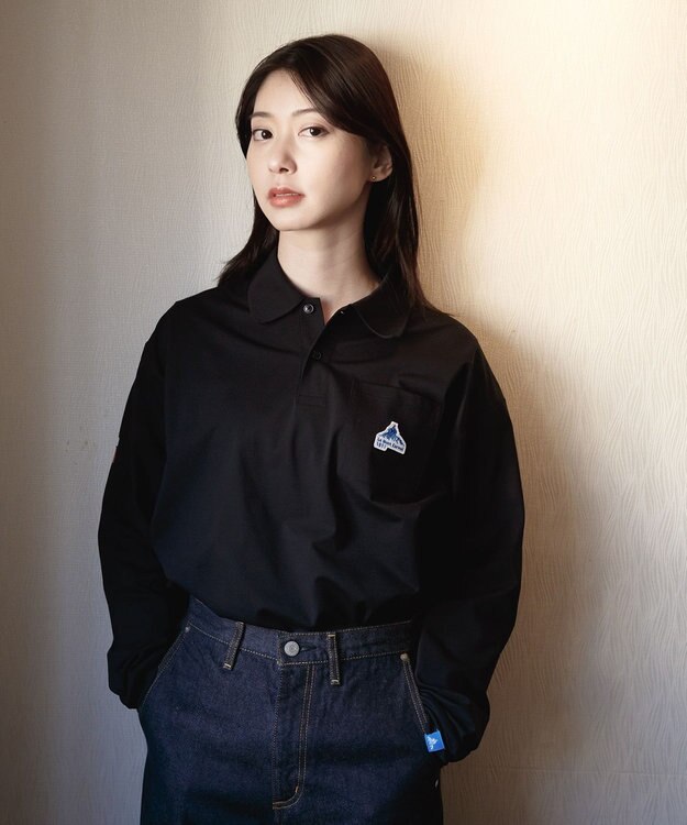 SHARE PARK LADIES 【UVケア・吸水速乾・ストレッチ・軽量 】エンブレムポロTシャツ（S・Mサイズ） ブラック系