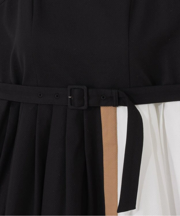 GRACE CONTINENTAL ライン配色キャミドレス ブラック