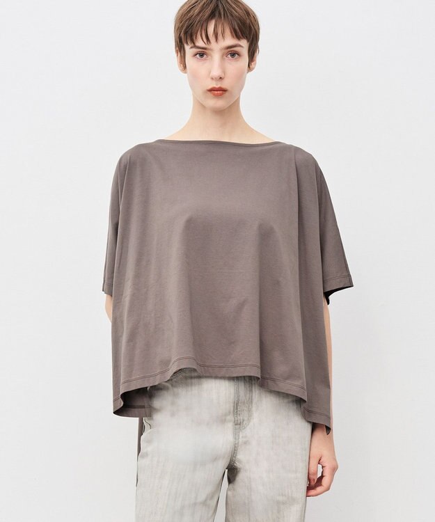 uncrave プレミアムジャージー ポンチョトップス グレージュ