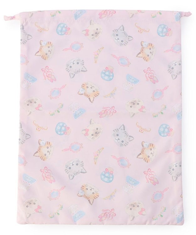 Chacott Cat巾着L ロイヤルピンク