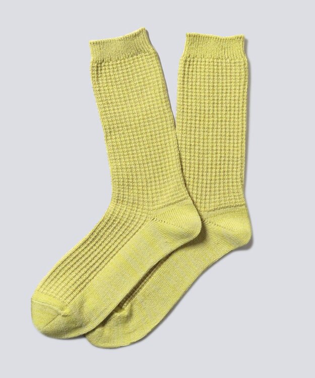 WHITE MAILS PAPER ジャガードソックス グリーン