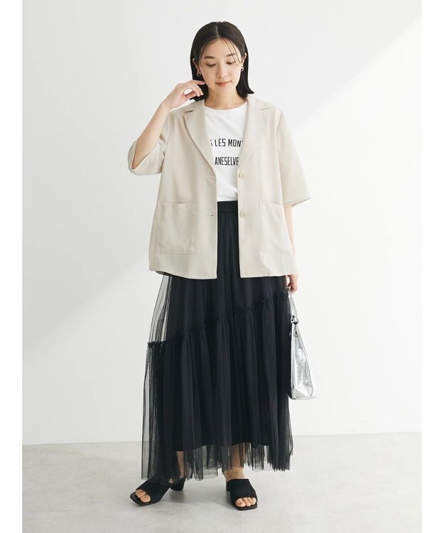 Green Parks ・ＥＬＥＮＣＡＲＥ　ＤＵＥ　２ｗａｙチュールキリカエスカート Black