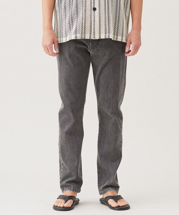 UNFILO MENS 【OCEANS YouTube 掲載】【UNFILO DENIM】 スリムテーパード ブラック