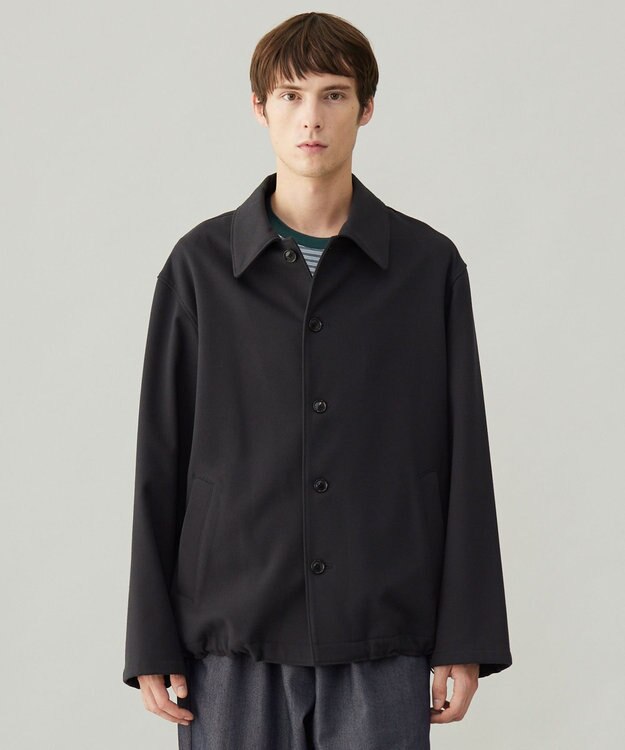 UNFILO MENS 【男女兼用】フラノライク ショートブルゾン [24年秋冬商品] チャコール グレー