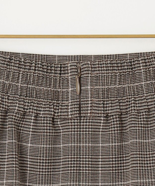 組曲 L 2WAYウォームストレッチ チェックスカート ベージュ系3