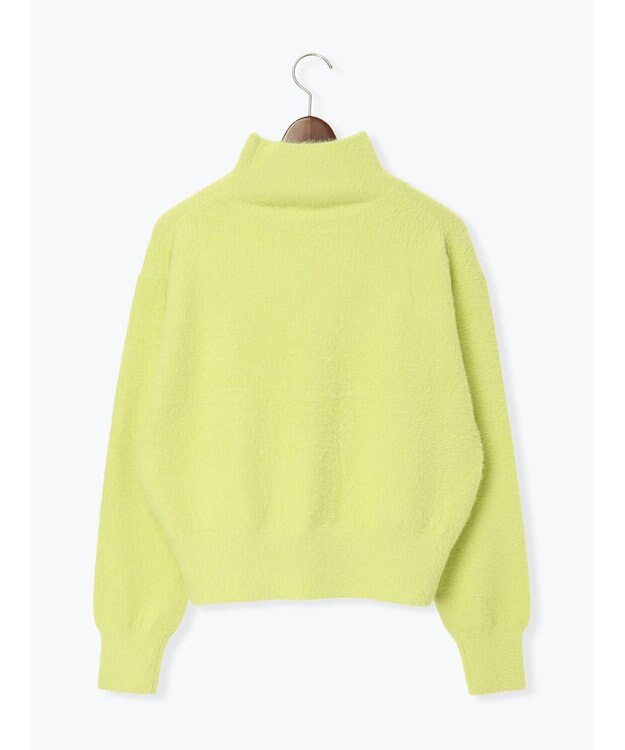 Te chichi 【宮本茉由着用】ハイネックフェザーニット イエロー