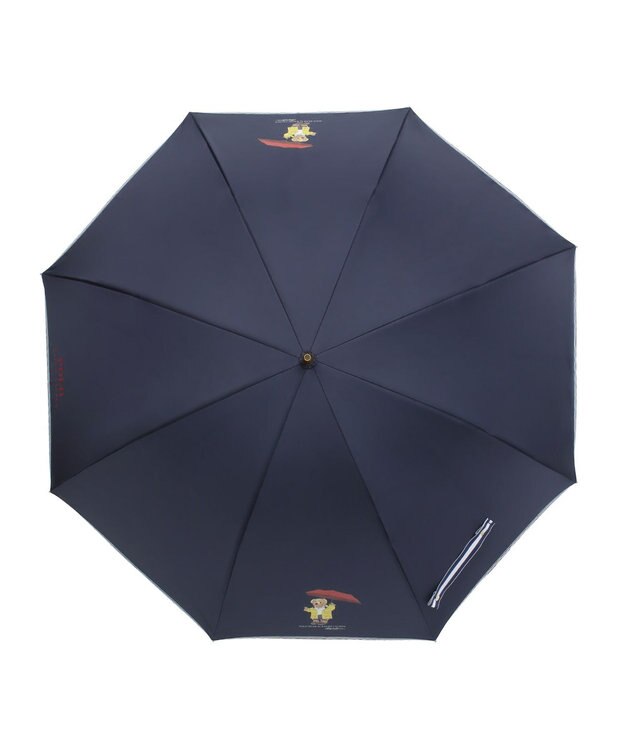MOONBAT 【雨傘】POLO RALPH LAUREN（ポロ ラルフローレン）長傘 ツイル無地×RAIN BEAR ネイビーブルー