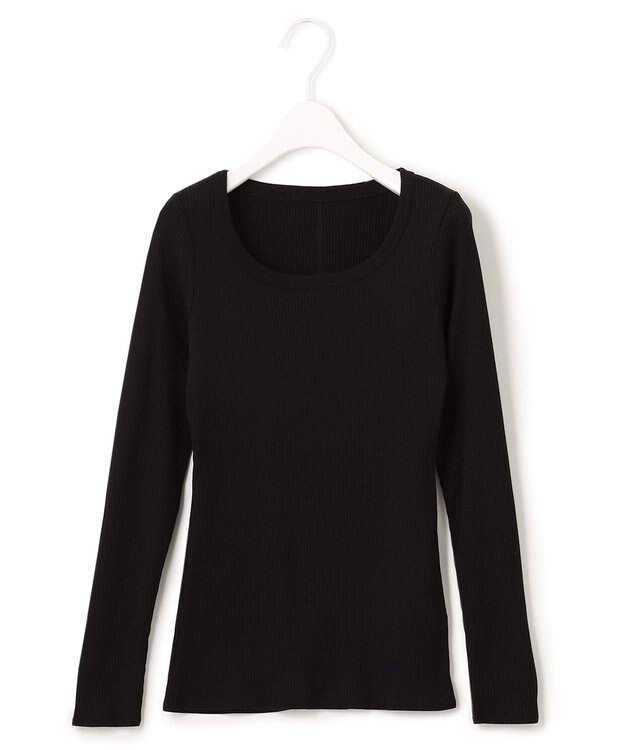 ICB 【洗える】4x2リブ プルオーバー ブラック系