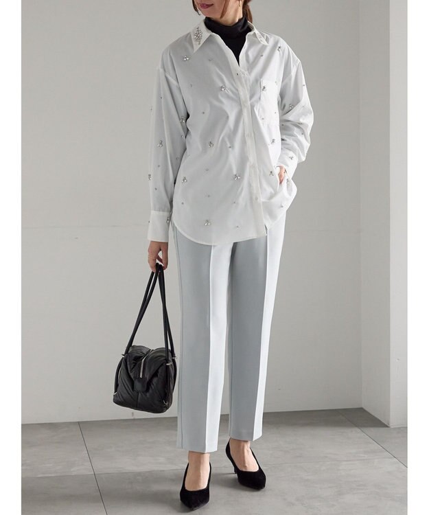 Te chichi ダブルクロスペンシルパンツ《2025winter catalog item》 ミント