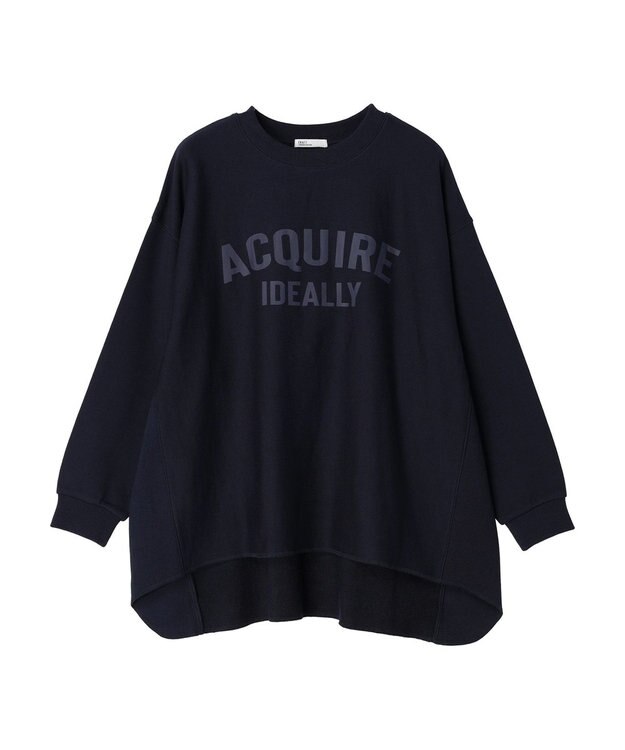 CRAFT STANDARD BOUTIQUE プリント裏毛チュニック Navy