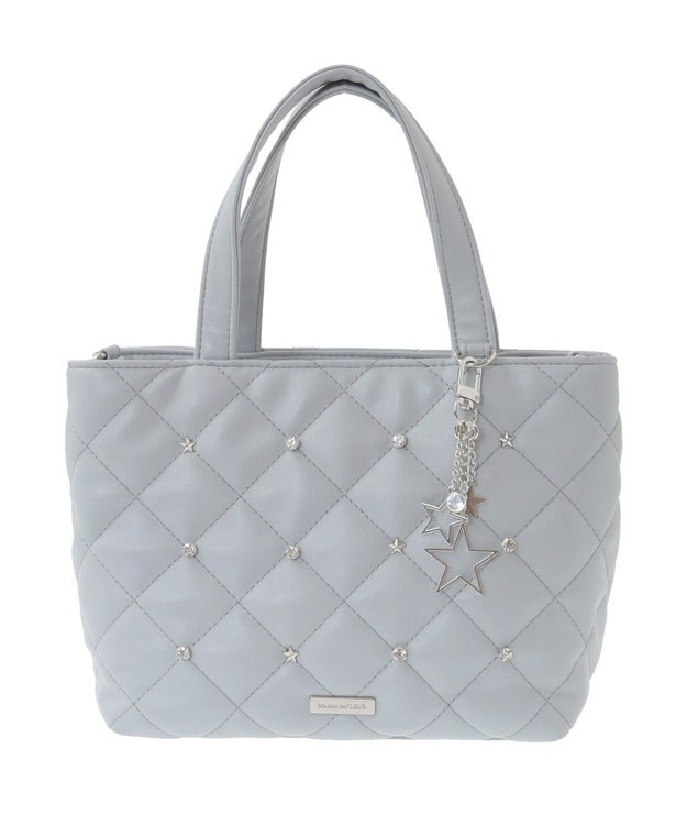 Maison de FLEUR スターチャーム付き2Wayトートバッグ Grayish Blue