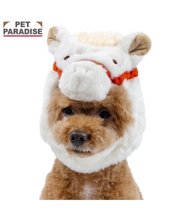 PET PARADISE ペットパラダイス 干支 午 帽子 《ホワイト》 小型犬 ホワイト