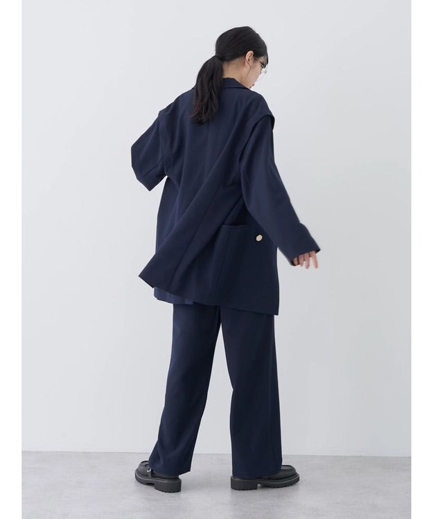 earth music&ecology マリンパンツ Navy