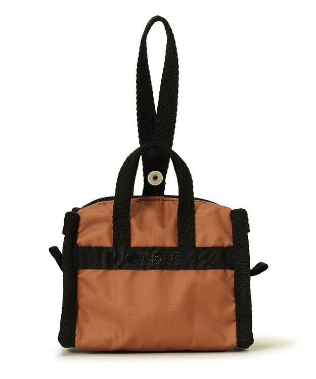 LeSportsac MICRO WEEKENDER CHARM/LSSタイポグラフィチャームブラウン LSSタイポグラフィチャームブラウン