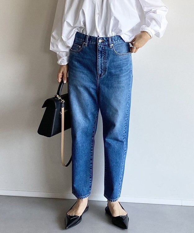 woadblue ＜坪田あさみさんコラボ＞サルエルデニムパンツ MIDBLUE