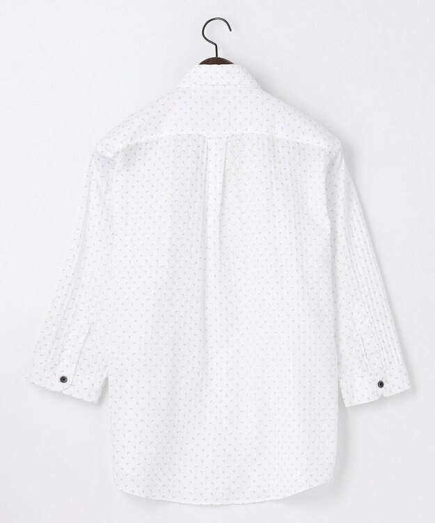 JOSEPH ABBOUD 【UVカット】オーガニックコットンプリッセ 七分袖シャツ ライトグレー系5