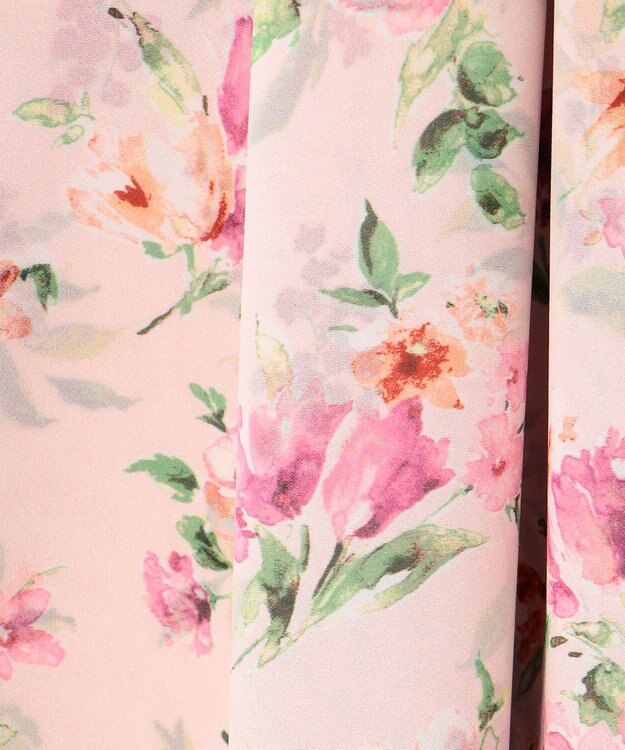 TOCCA 【洗える！】WATERCOLOR HARMONY ロングドレス ローズ系