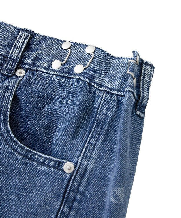 Green Parks ・ＳＵＧＡＲ　ＳＰＯＯＮ　タックデニムワイドパンツ Indigo