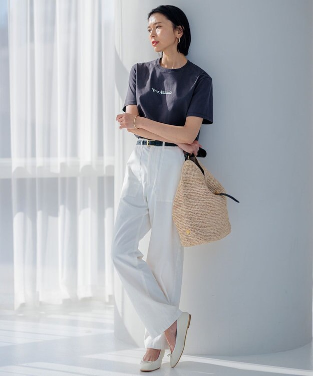 23区 【洗える】Neo Attitude ロゴTシャツ グレー系