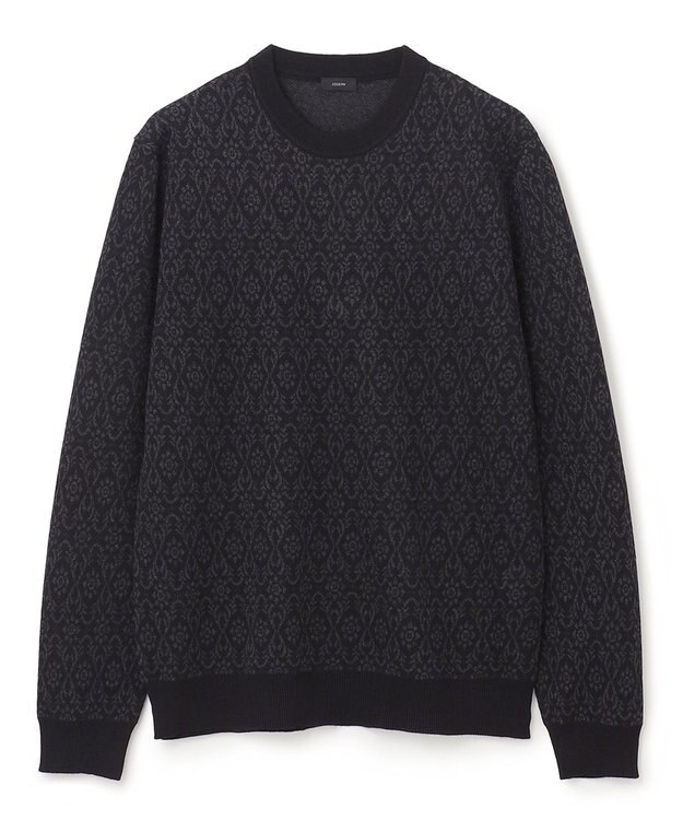 JOSEPH HOMME オーナメントジャガード　ニット ブラック系5