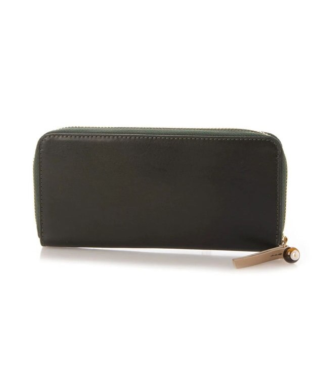 UNBILLION perche ジェムストーンチャームラウンド長財布 グリーン