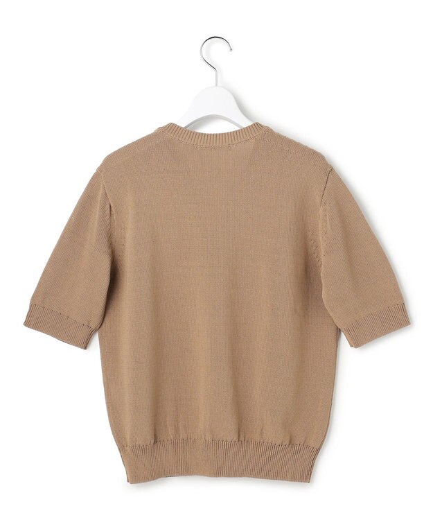 ICB ブライトコイル Vネックニット バーントアンバー