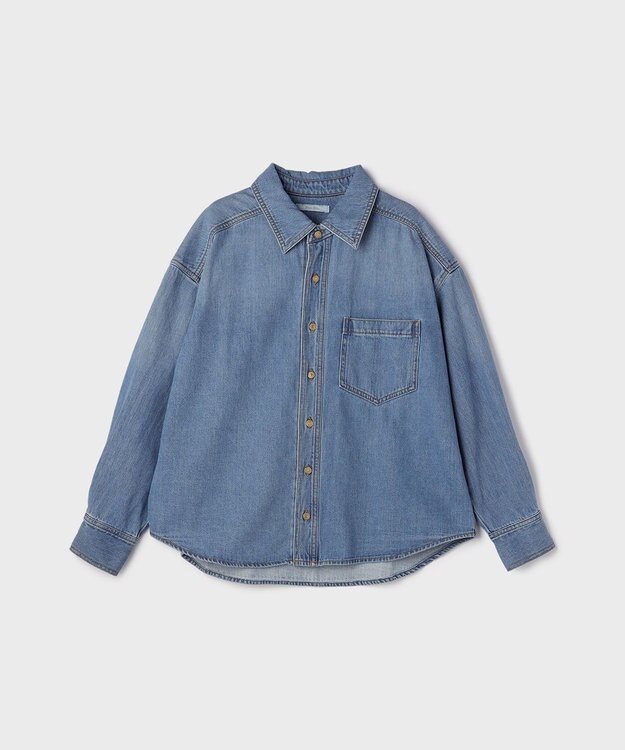 GRACE CONTINENTAL 10ozムラ糸デニムシャツ ブルー
