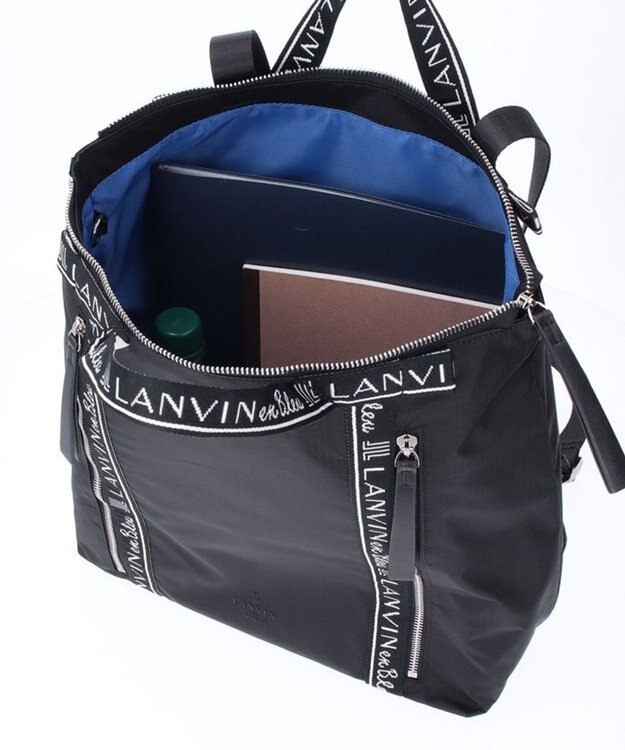 LANVIN en Bleu エヴリー ポーチ付2wayリュック ブラック