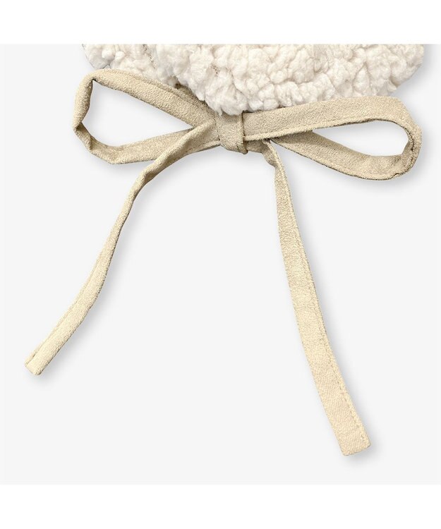 林八百吉商店 un chapeau  ボアネックイヤーマフ アイボリー