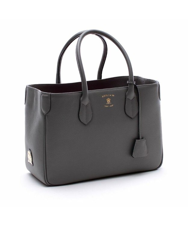 A.D.M.J. 【牛革】トートバッグ 32cm　（Dカンなし） オイスターグレー