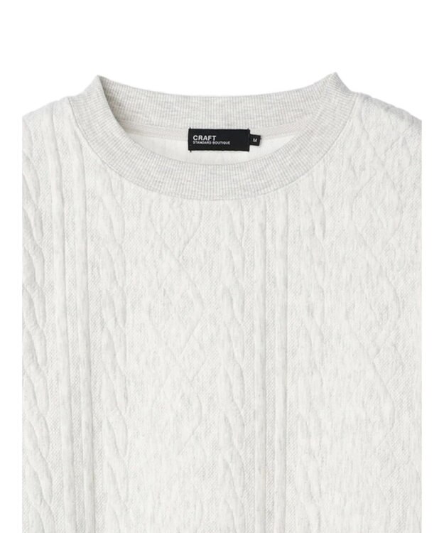 CRAFT STANDARD BOUTIQUE ケーブル柄カットプルオーバー2 Oatmeal