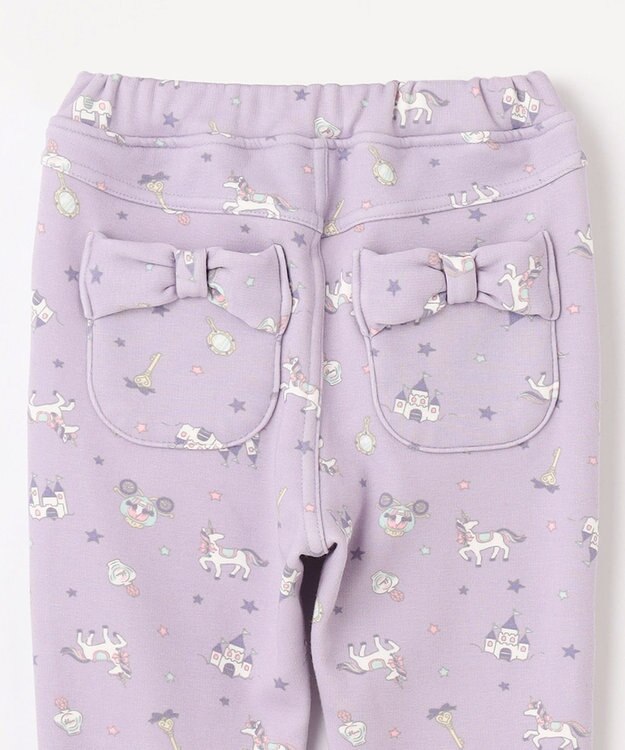 ANY KIDS 7days 裏シャギー 総柄 パンツ ラベンダー系ユニコーン柄