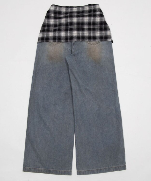 WEGO ウエストクロスワイドデニム デニム
