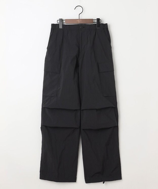 JOSEPH ABBOUD MOUNTAIN 【CREA掲載・レディースシルエット・ECO撥水/抗菌性/軽量】タスランワッシャー クライミングカーゴ パンツ ブラック系