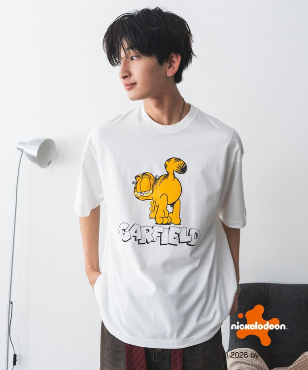 WEGO 【ユニセックス着用ITEM】GARFIELDグラフィックT（SS） ホワイト
