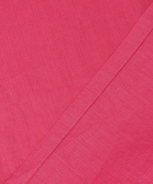 ICB 【洗える】ラミーコットンボイル シアーシャツ フューシャピンク系